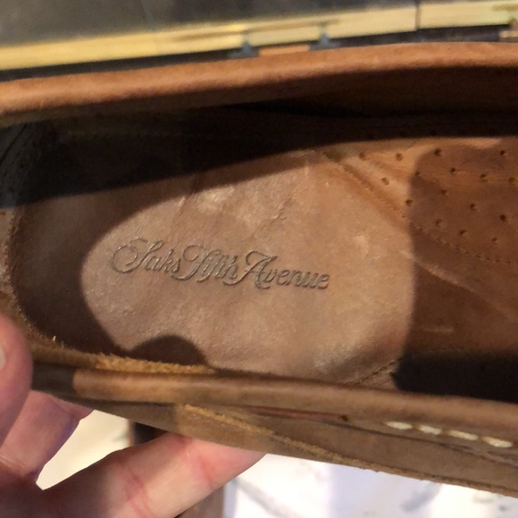 Saks Fifth Ave leather loafer Sz 12